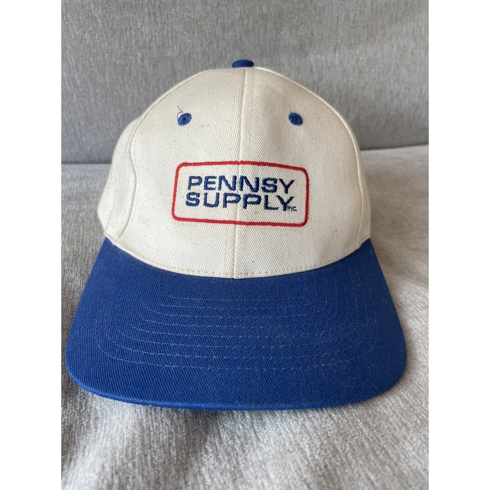 Pennsy Supply Construction Company Vintage Canvas Snap Back Hat 90s One Size‎